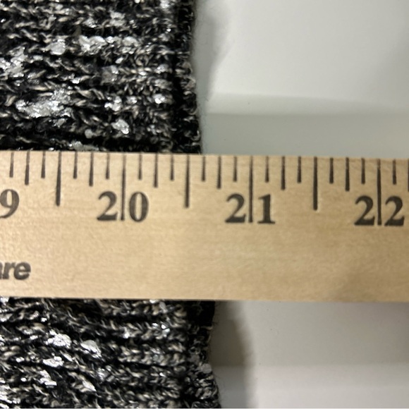 Eileen Fisher Open Cardigan Sweater Women’s XS Black White Gray Italian Linen - Picture 9 of 11